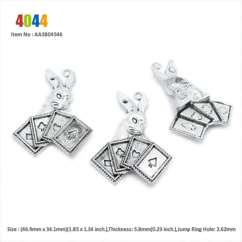 Easter Rabbit Radish Carrot Sword Charms for Jewelry Making
