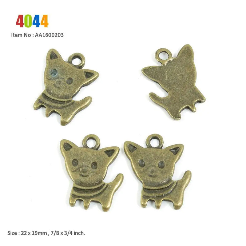Puppy Dog Skeleton Key Beads