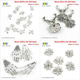 Animal & Flower Jewelry Charms - Rabbit, Deer Skull, Hands, Daisy