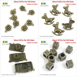 Rose Flower Rocking Horse Camera Alphabet N Cube Loose Beads