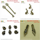 Skeleton Key Bookmark Rabbit Hare Easter Lion King Loose Beads Pen Penpo