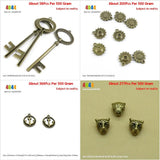 Skeleton Key Sunflower Anchor Leopard Loose Beads