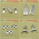 Slippers Shoes Bow Tie Christmas Deer Charm