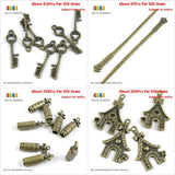 Skeleton Key Charm for Jewelry Making
