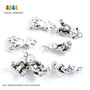 Teddy Bear Life String Oak Leaf Leaves Charms