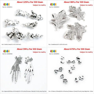 Teddy Bear Life String Oak Leaf Leaves Charms