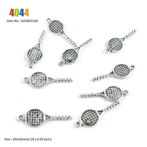 Tennis Racket Charm for Bracelet Necklace DIY Jewelry Making