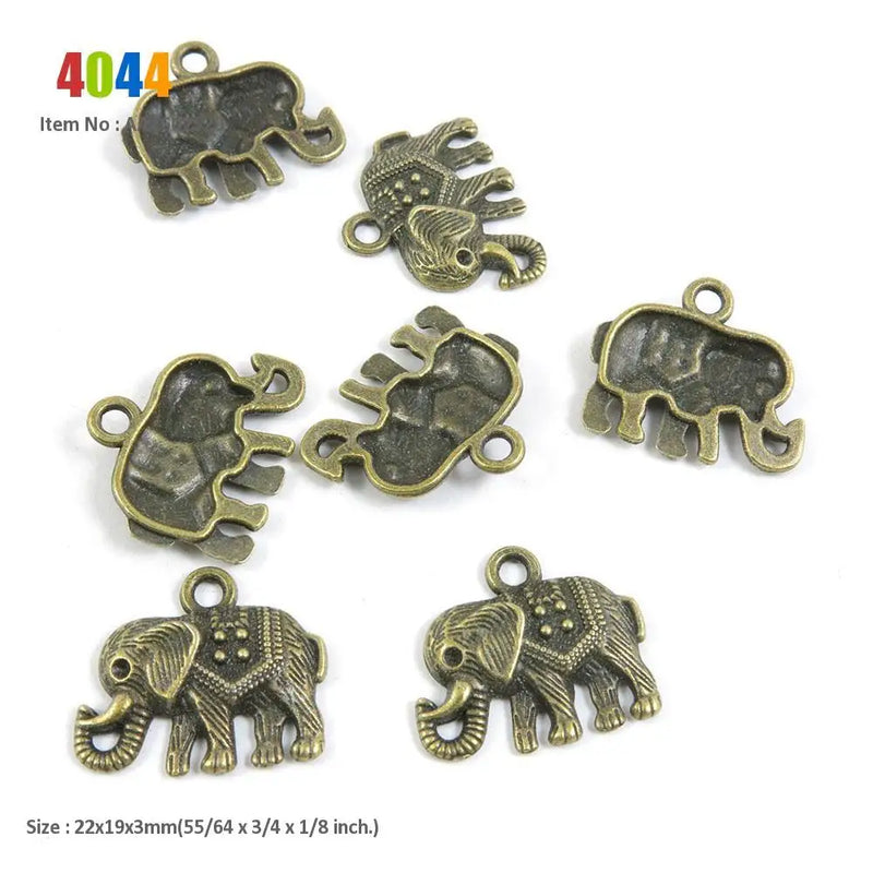 Thai Elephant Wine Rack Big Hole Loose Beads