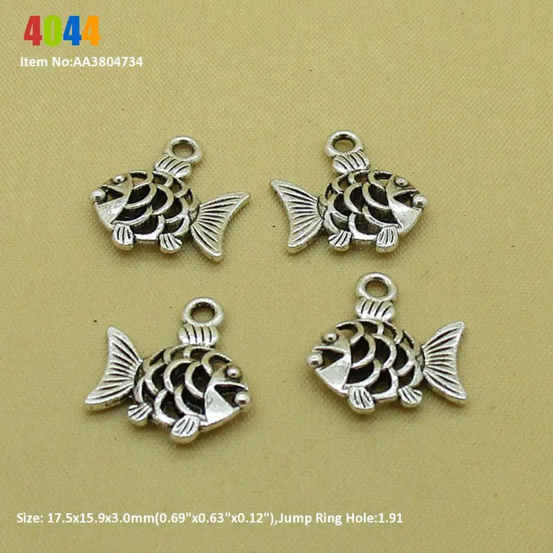 Tropical Fish Dumbbell Dress Medicine Spoon Charms