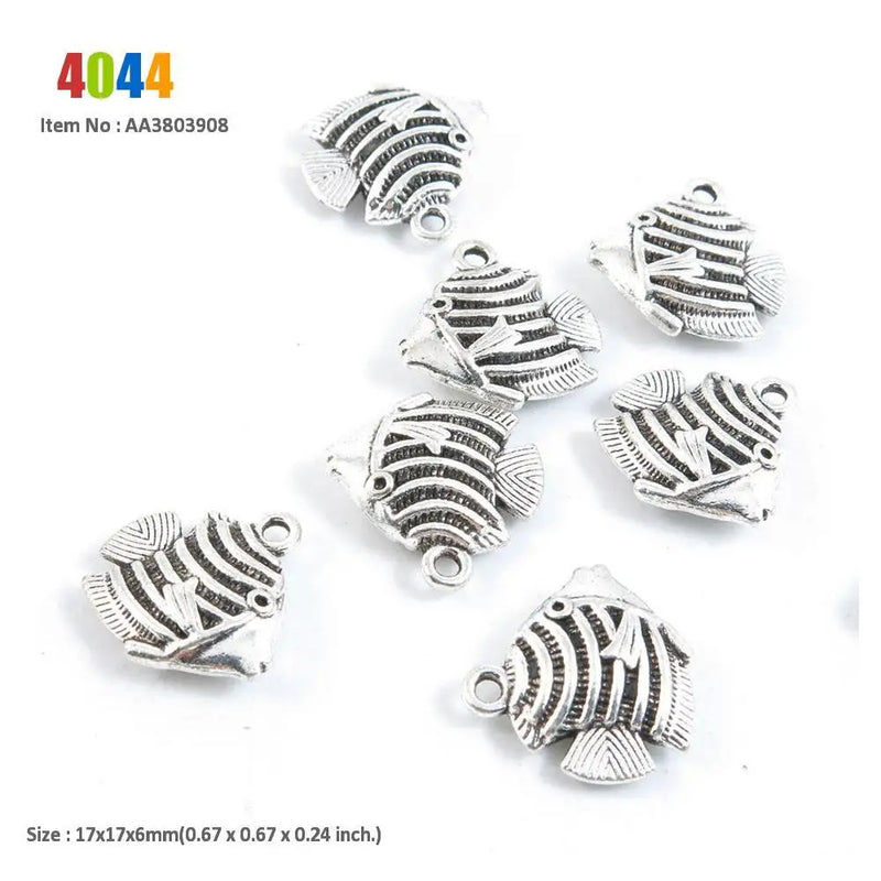 Tropical Fish Leaf Charms Twisted Ring Windmill House