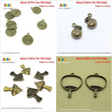 Jewelry Making Charms Love Tag Signs Money Bag Santa Claus Round