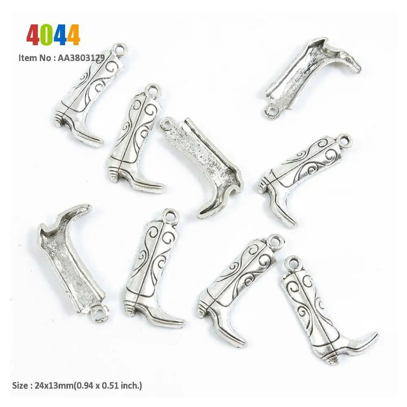 Rooster Chicken Hamesh Hamsa Hand Womens Knee High Boot Charms