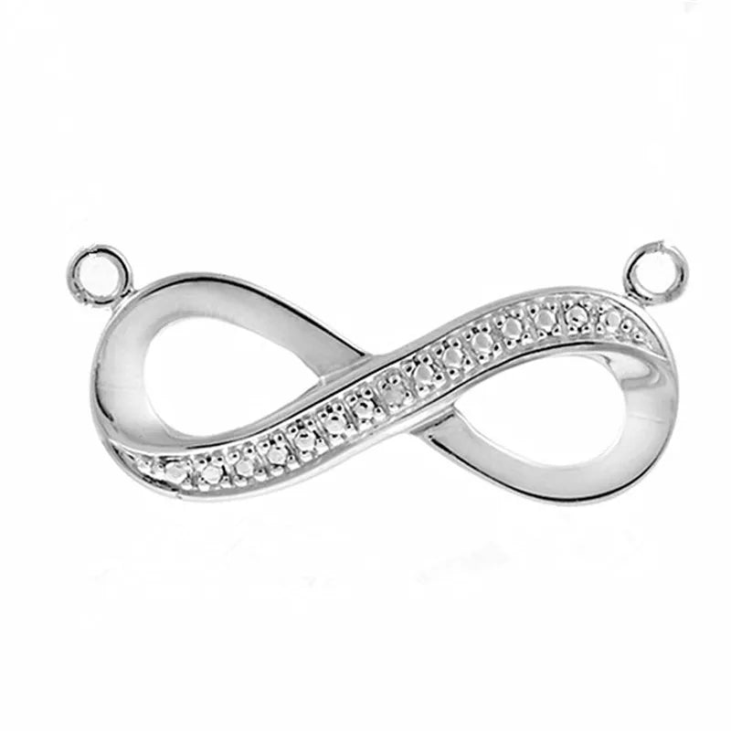 Crystal Infinity Symbol Pendant Bling Charm
