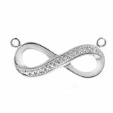 Crystal Infinity Symbol Pendant Bling Charm