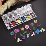 Dried Flower Plants for Resin Pendant - Golden Sequins Filling