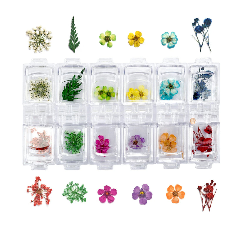 Dried Flower Plants for Resin Pendant - Golden Sequins Filling