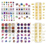 Dried Flower Plants for Resin Pendant - Golden Sequins Filling