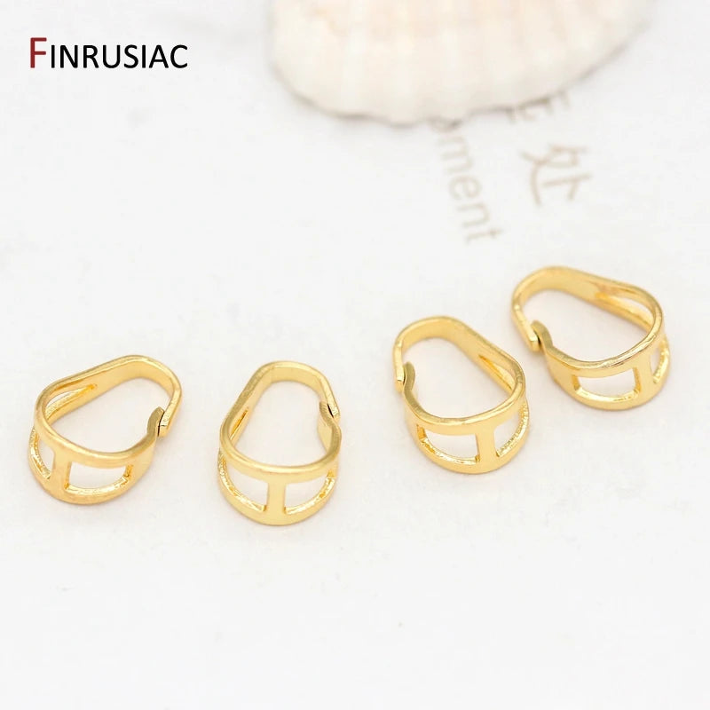 14K Plated Pinch Clasp For Pendants DIY Necklace