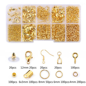 DIY Jewelry Making Kit with Beads and Pearls Gift Set