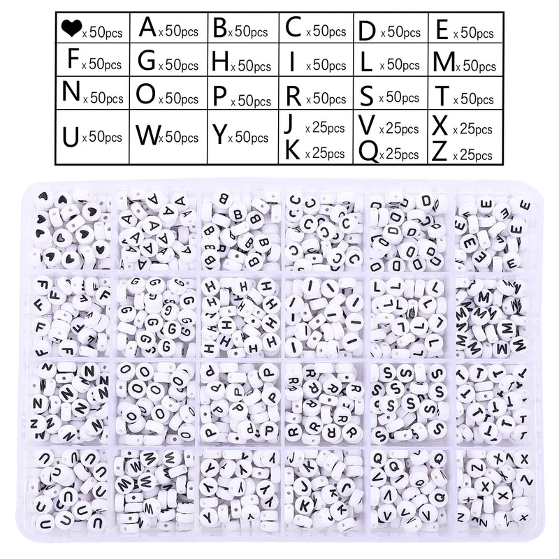 DIY Jewelry Making Kit Czech Glass Seed Beads Alphabet Letters Lobster Clasps