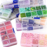 Czech Glass Beads Jewelry Making Kit with Alphabet Set