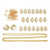 DIY Cowrie Shell Jewelry Making Kit with Accessories