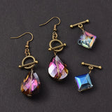 DIY Earring Making Kit with Crystal Glass Beads