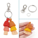DIY Keychain Set with Tassel Pendant and Clasps