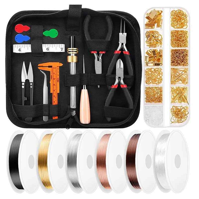 Jewelry Making Kit Tools Pliers Wires Wire Wrapping Tools
