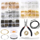 Jewelry Making Kit Lobster Clasp Open Jump Rings End Crimps Beads Box Set