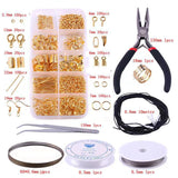 Jewelry Making Kit Lobster Clasp Jump Rings Beads Box Set