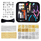 Jewelry Making Kit Earrings Necklace Bracelet Pliers Beading Tool