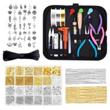 Jewelry Making Kit Earrings Necklace Bracelet Pliers Beading Tool
