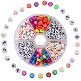 DIY Jewelry Making Kit Set 6mm Letter Beads Square Mixed Alphabet Beads