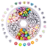 DIY Jewelry Making Kit Set 6mm Letter Beads Square Mixed Alphabet Beads