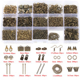 Jewelry Making Kit Charms Hooks Rings Thread Forceps Lobster Clasp Alloy Set