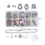 DIY Jewelry Making Kit with Pearlized Glass Beads