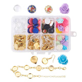 DIY Jewelry Making Kit with Pearlized Glass Beads