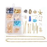 DIY Jewelry Making Kit with Pearlized Glass Beads