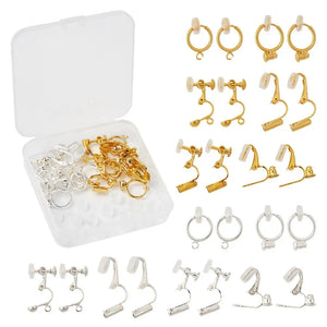 DIY Earring Set with Clip-on Earrings Findings
