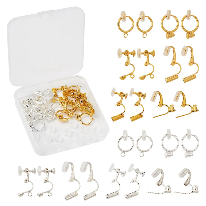 DIY Earring Set with Clip-on Earrings Findings
