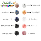 DIY Jewelry Making Kit with Natural Stone Beads in Storage Box
