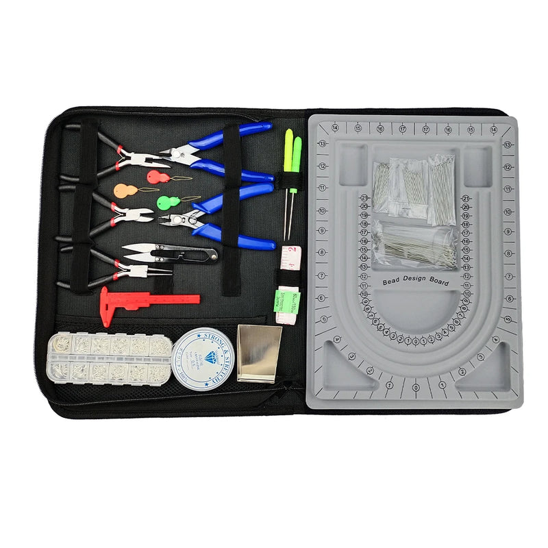 Adults Jewelry Making Kit with Tools, Wires - DIY Craft Supplies