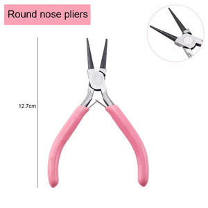 Jewelry Making Pliers Set - Round, Needle, Bent, Chain Nose Pliers for Crafts