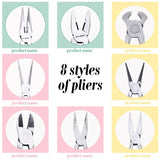 Jewelry Making Pliers Set - Round, Needle, Bent, Chain Nose Pliers for Crafts
