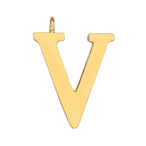 Large 26 Letters A-Z Jewelry Pendant Metal Letter V Charms