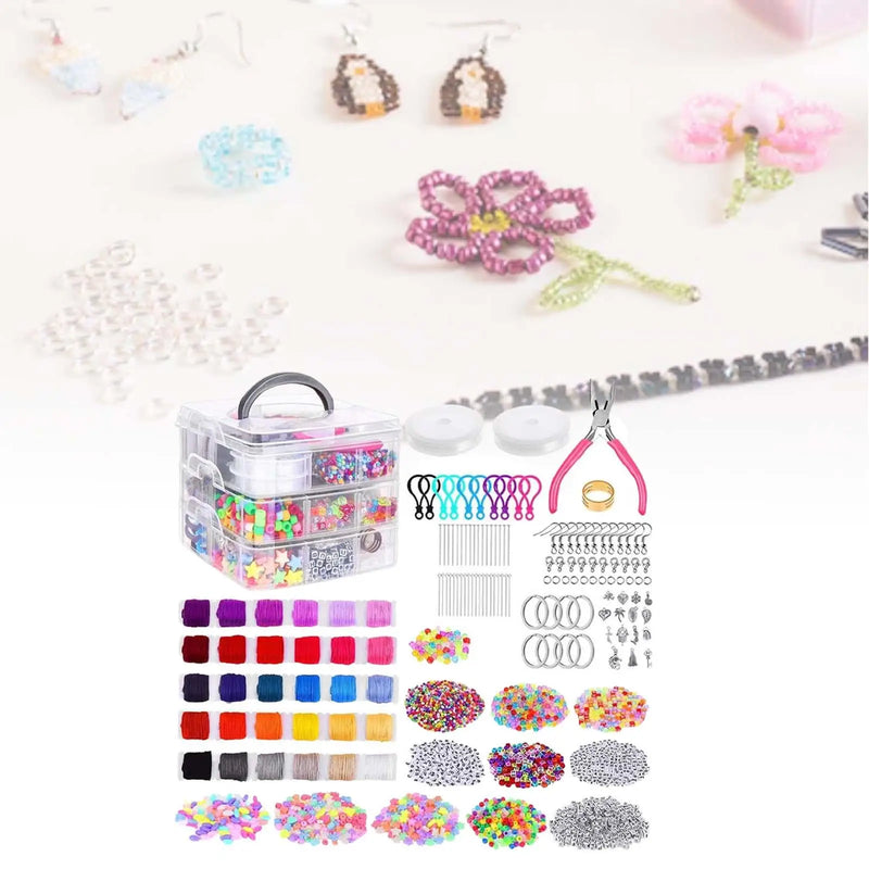 Portable Beaded Jewelry Making Tool Set for Crafts
