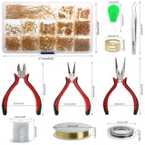 Jewelry Making Starter Kit Repair Tool Set DIY Crafts Wire Pliers Accessories