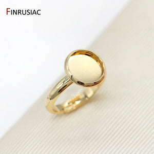 14K Plated Ring Settings for DIY Women Ring Making