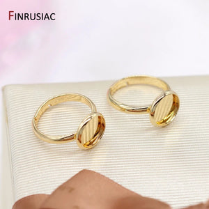 14K Plated Ring Settings for DIY Women Ring Making